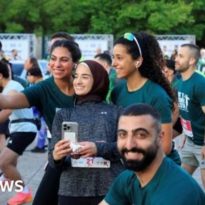 Retorno da Maratona da Palestina atrai milhares de corredores