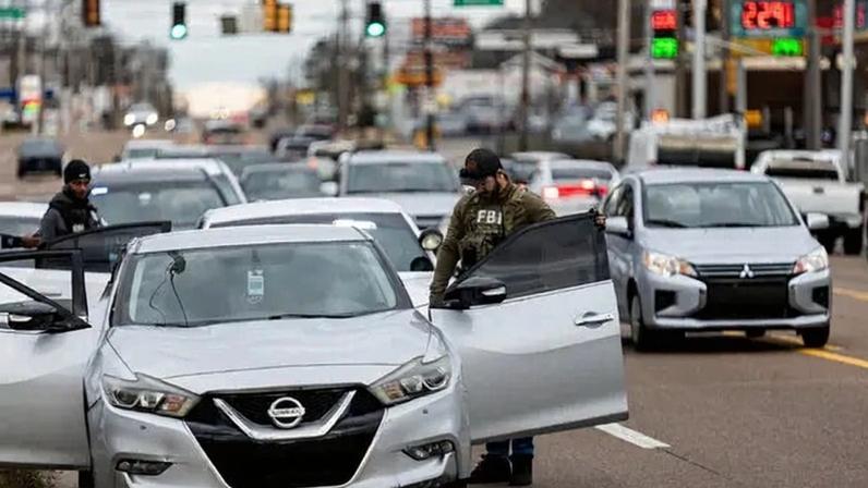 Federal agents conducted a traffic stop in January in Memphis.