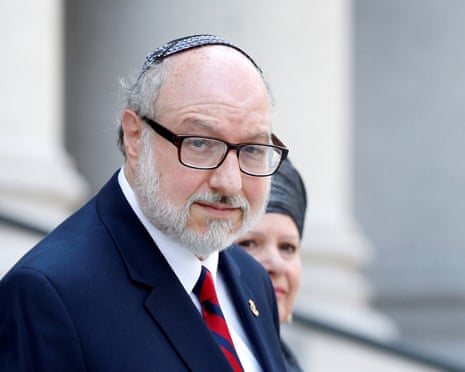 Jonathan Pollard, a former US navy intelligence officer convicted of spying for Israel, pictured in New York City in 2017.