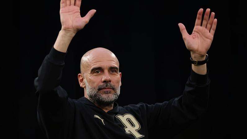 Pep Guardiola led Manchester City to victory in the FA Cup final on Saturday.