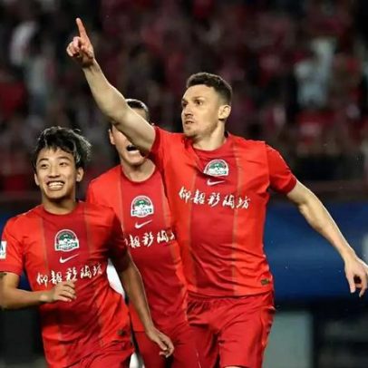Lucas Maia marca primeiro gol na temporada pelo Henan FC e vitória na China