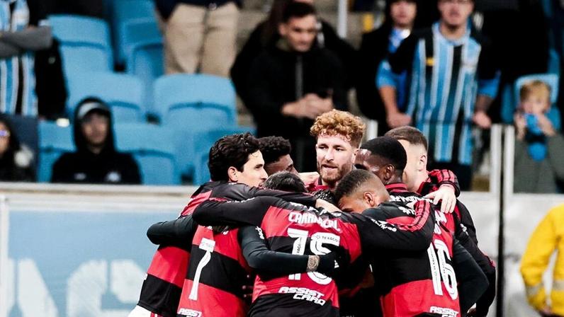 Flamengo venceu o Grêmio, pela 15ª rodada do Brasileirão 2026, com gol de Carrascal.