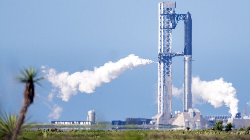 BOCA CHICA BEACH, TEXAS - MAY 21: The SpaceX Starship V3 is seen docked at on a launch pad at Starbase on May 21, 2026 in Boca Chica Beach, Texas. SpaceX CEO Elon Musk’s reusable rocket company has spent more than $15 billion on its Starship program, according to filings tied to its initial public offering (IPO) on the U.S. stock market.