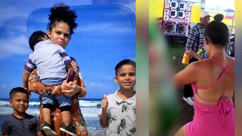 Pai fez um apelo durante a despedida de seus três filhos e comoveu