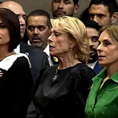 Michelle Bolsonaro e esposa de Moraes sentam juntas na posse de Nunes Marques no TSE