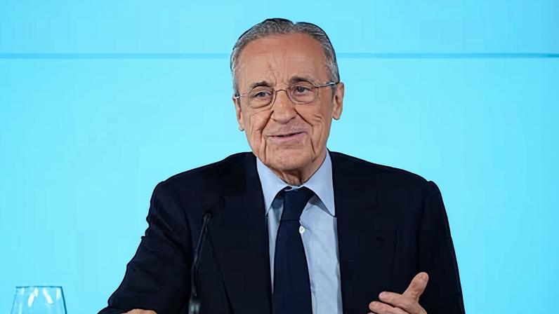 Florentino Pérez, en una rueda de prensa en la Ciudad Real Madrid el pasado día 12.