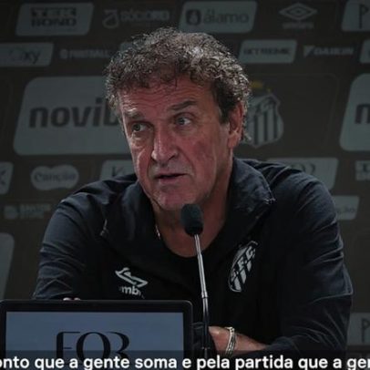 Cuca aprova ponto e atuação do Santos em clássico