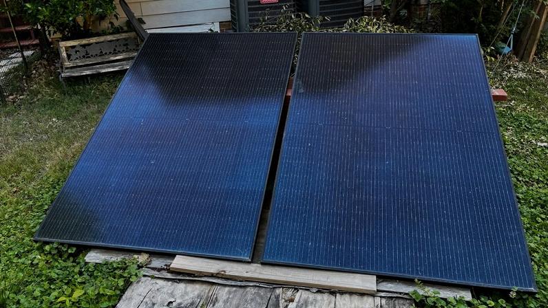 Backyard solar panels