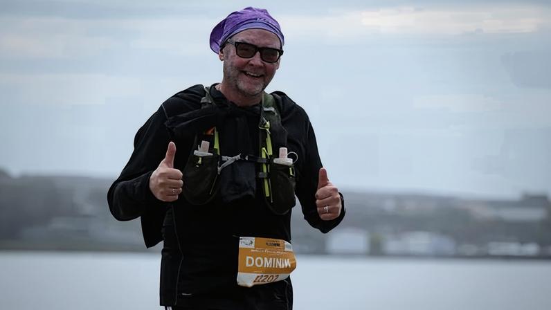 Dominik Diamond runs his first marathon.