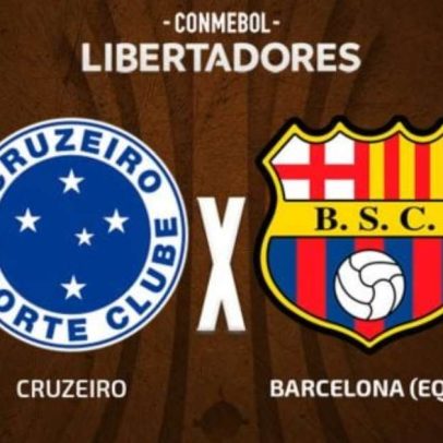 Cruzeiro x Barcelona-EQU: escalações, arbitragem e onde assistir