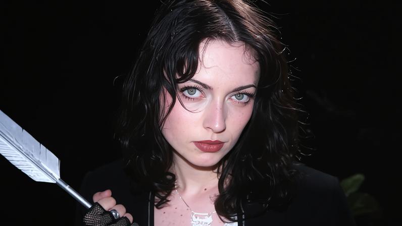 Rock’n’roll credentials … Violet Grohl.