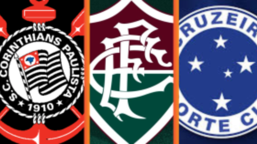 Corinthians, Fluminense e Cruzeiro.