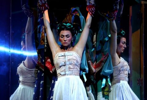 Isabel Leonard performs as Frida Kahlo at the Metropolitan Opera House in New York. Photograph: Timothy A Clary/AFP/Getty Images
