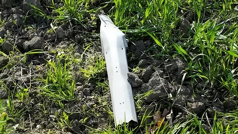 The drone crashed into a forest, about 30m (98ft) from the nearest residential building, Estonia's ERR public broadcaster reported