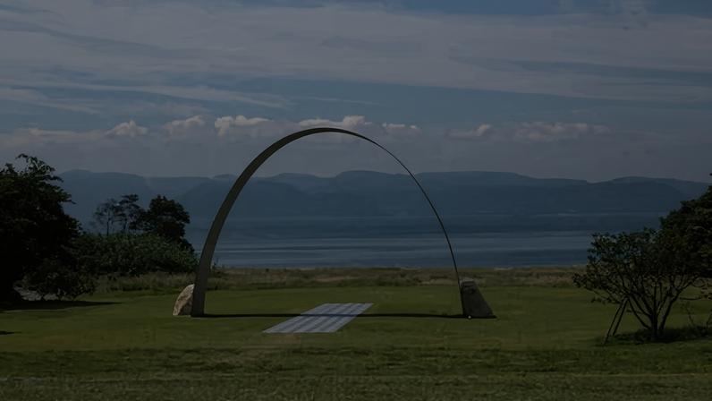 ‘My work is very powerful’ … Ufan’s popular Gate to Infinity on the island of Naoshima.
