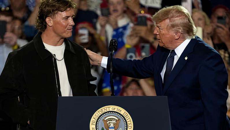 Abdul Carter cobra Jaxson Dart por aparecer com Trump