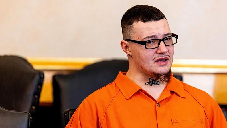 James Shirah is sentenced to at least 30 years in prison during a hearing on 11 May 2026 in Flint, Michigan.