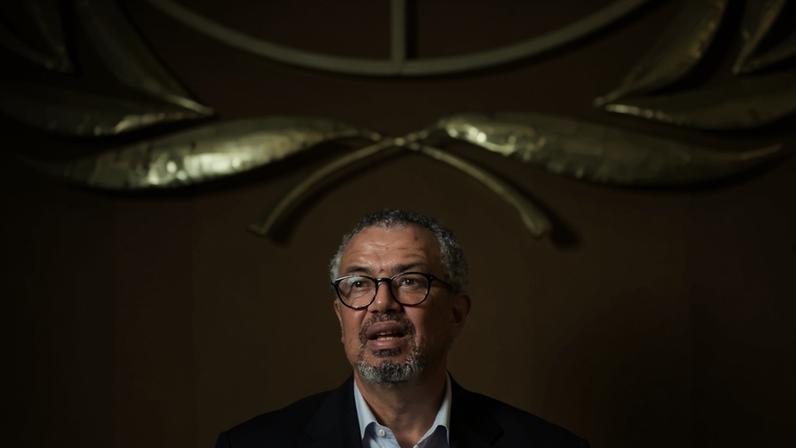 Diretor-geral da Organização Mundial da Saúde Tedros Adhanom Ghebreyesus em Genebra 18 de maio de 2026 REUTERS/Pierre Albouy