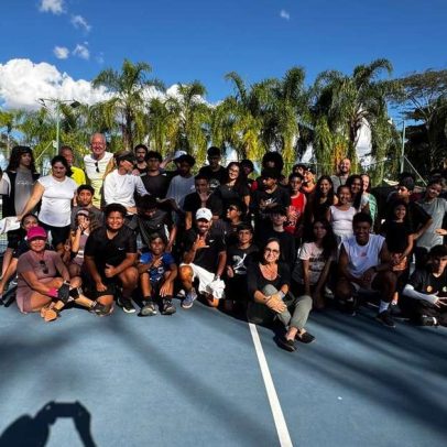 Ação social atende crianças durante a 15ª edição do ITF Masters de Brasília
