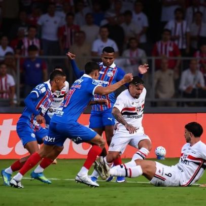São Paulo empata com Bahia nos acréscimos pelo Brasileirão