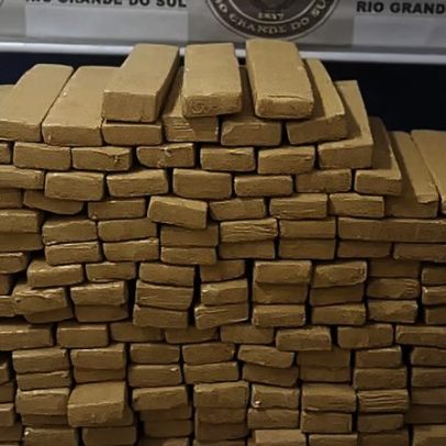 Homem é preso com 186 tijolos de maconha após perseguição em Santa Rosa