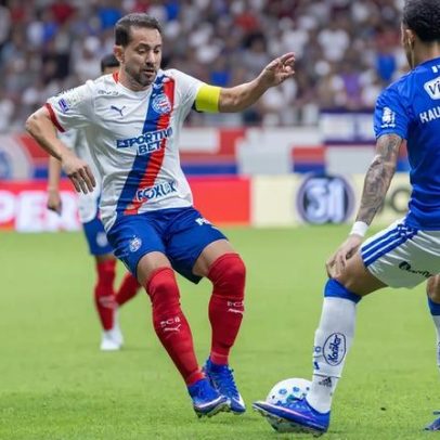Bahia x Cruzeiro: Juba abre o placar e Kauã Moraes empata