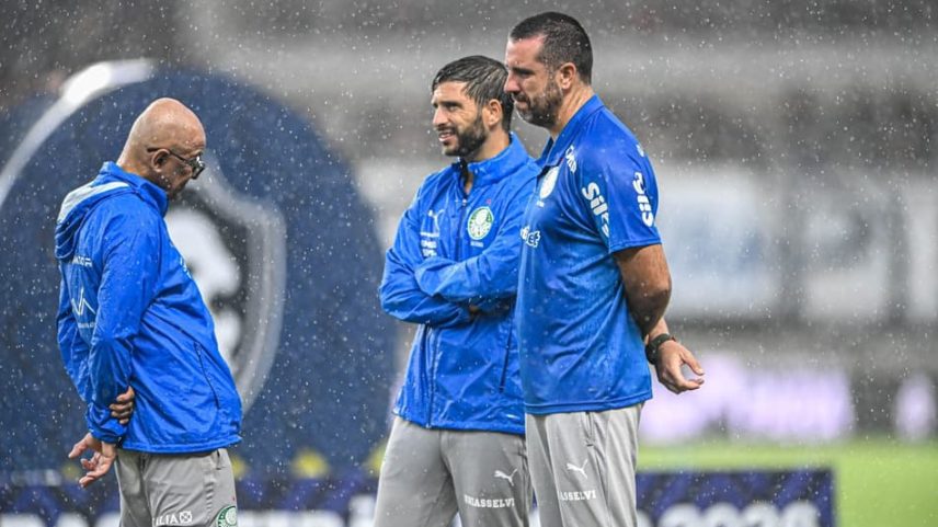 Remo x Palmeiras sofre atraso em razão das fortes chuvas em Belém (Foto: Nai Chagas/Agencia F8/Folhapress)