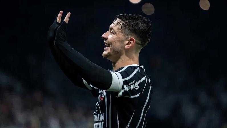 Breno Bidon, do Corinthians, comemora gol contra o São Paulo