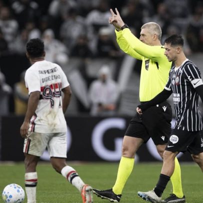 Árbitro relata objetos lançados no gramado da Neo Química Arena