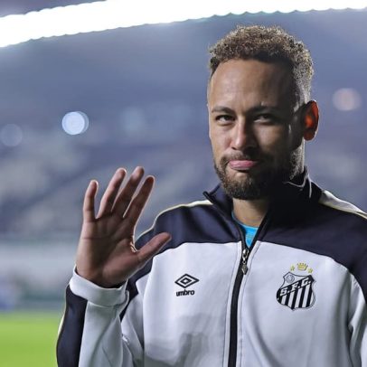 Atitude de Neymar em Santos x Coritiba viraliza entre torcedores
