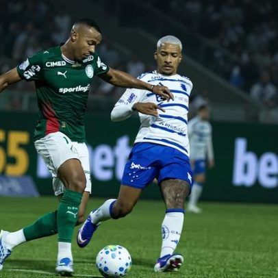 Palmeiras empata com Cruzeiro e pode ver vantagem sobre o Flamengo diminuir