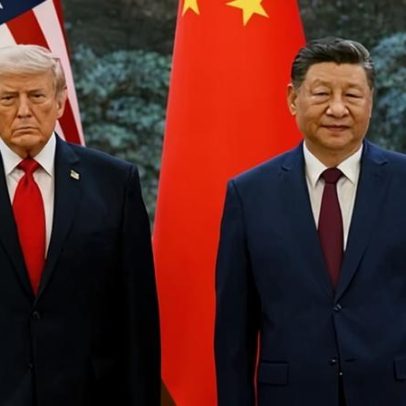 Trump e Xi testam efeito camaleão com ternos em Pequim