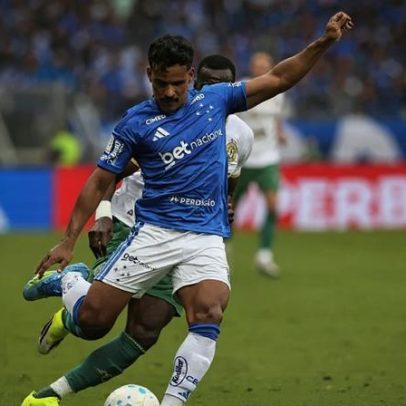 Kaio Jorge abre o placar para o Cruzeiro contra a Chapecoense