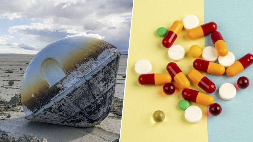 Medicamentos no espaço