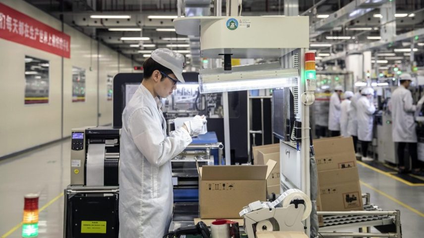 China: manufatura em alta — Foto: Qilai Shen/Bloomberg