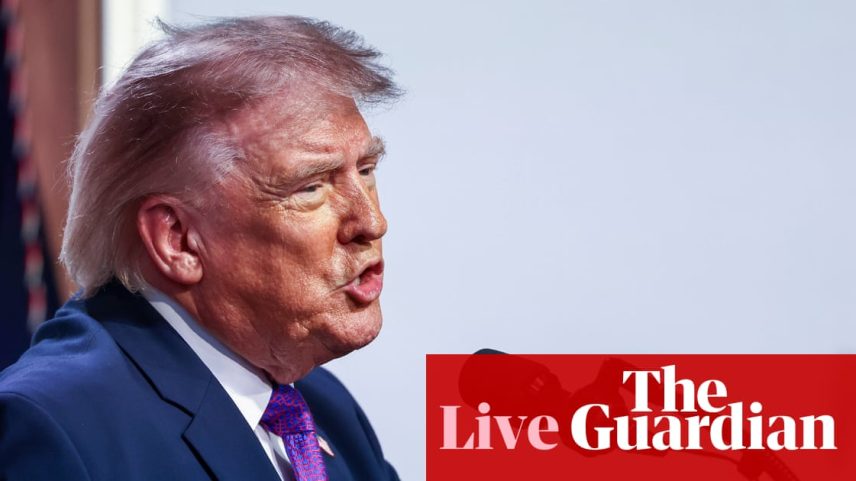 Donald Trump delivers remarks at a healthcare affordability event