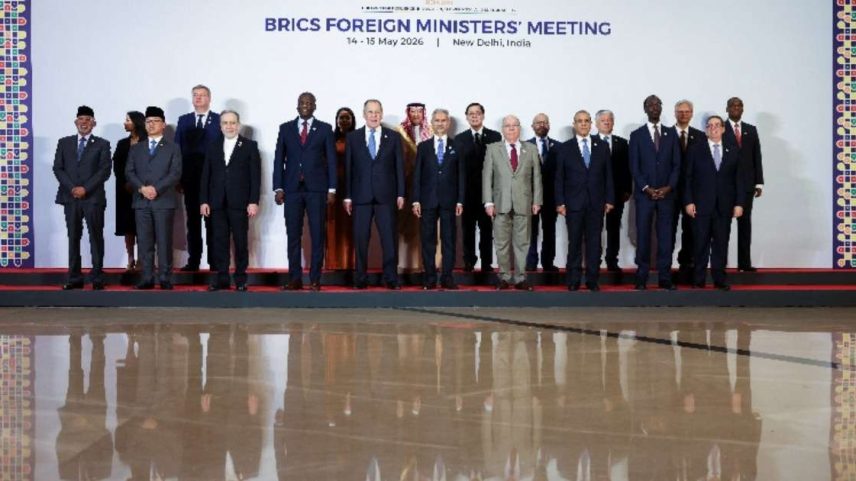 Reunião dos ministros das Relações Exteriores dos Brics em Bharat Mandapam, Nova Délhi 14 de maio de 2026. REUTERS/Adnan Abidi