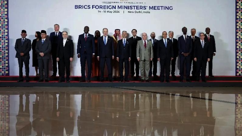 Reunião dos ministros das Relações Exteriores dos Brics em Bharat Mandapam, Nova Délhi 14 de maio de 2026. REUTERS/Adnan Abidi