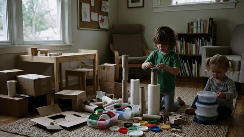 Brincar com sucatas estimula raciocínio espacial mais que brinquedos prontos