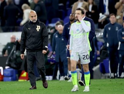 Guardiola fica frustrado enquanto chances de vencer Arsenal entram em risco