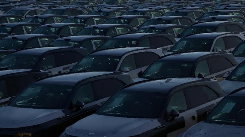 Carros de montadoras que incluem Xpeng em porto de Zeebrugge REUTERS/Yves Herman/Foto de arquivo