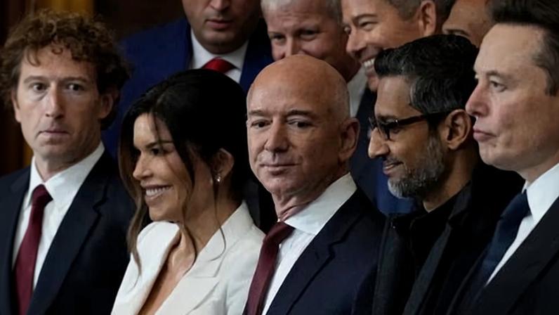 ‘According to Kurz, technological moguls have long seen themselves as superior beings whose natural role is to shape society – so they have no problem disrupting the institution of democracy.’ Photograph: Getty Images