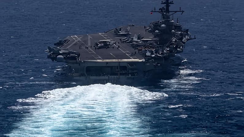 The aircraft carrier USS George HW Bush in the Arabian Sea earlier this month. Follow for latest updates on the Iran war, US-Iran peace talks and the wider Middle East crisis, live.
