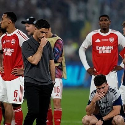 Arteta pede ao Arsenal para transformar dor da final contra o PSG em impulso
