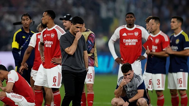 Arteta pede ao Arsenal transformar dor da final contra o PSG em impulso