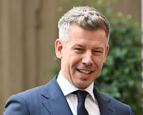 Peter Magyar: ‘We will step through the gateway of regime change with a huge party. Come along, and invite your family and friends!’ Photograph: Anadolu/Getty Images