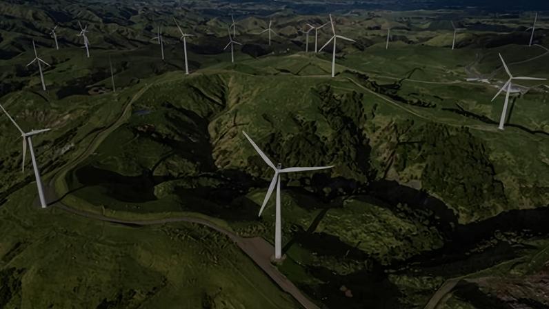 A windfarm in the US. Donald Trump talks about the glories of coal and the ugliness of ‘windmills’. Photograph: Kehan Chen/Getty Images