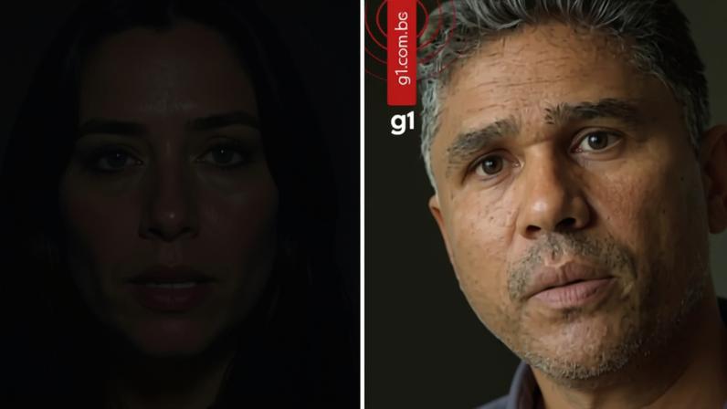 Bruna Damaris e o pai, Sidney José da Silva, falaram sobre o resgate e oração após resgate milagroso. (Captura de tela/Instagram/FolhaSPaulo/g1)