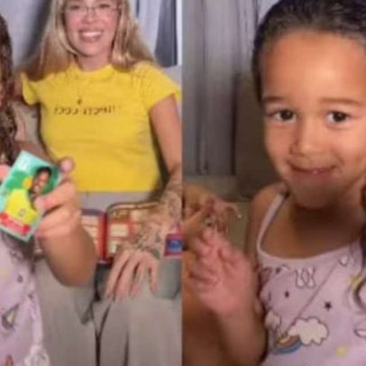 Cecília reage à figurinha de Militão; veja o momento