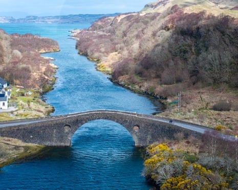 Clachan Bridge, a 233-year-old crossing on the Argyll coast, has been known as the 'Bridge over the Atlantic' since the early 19th century.